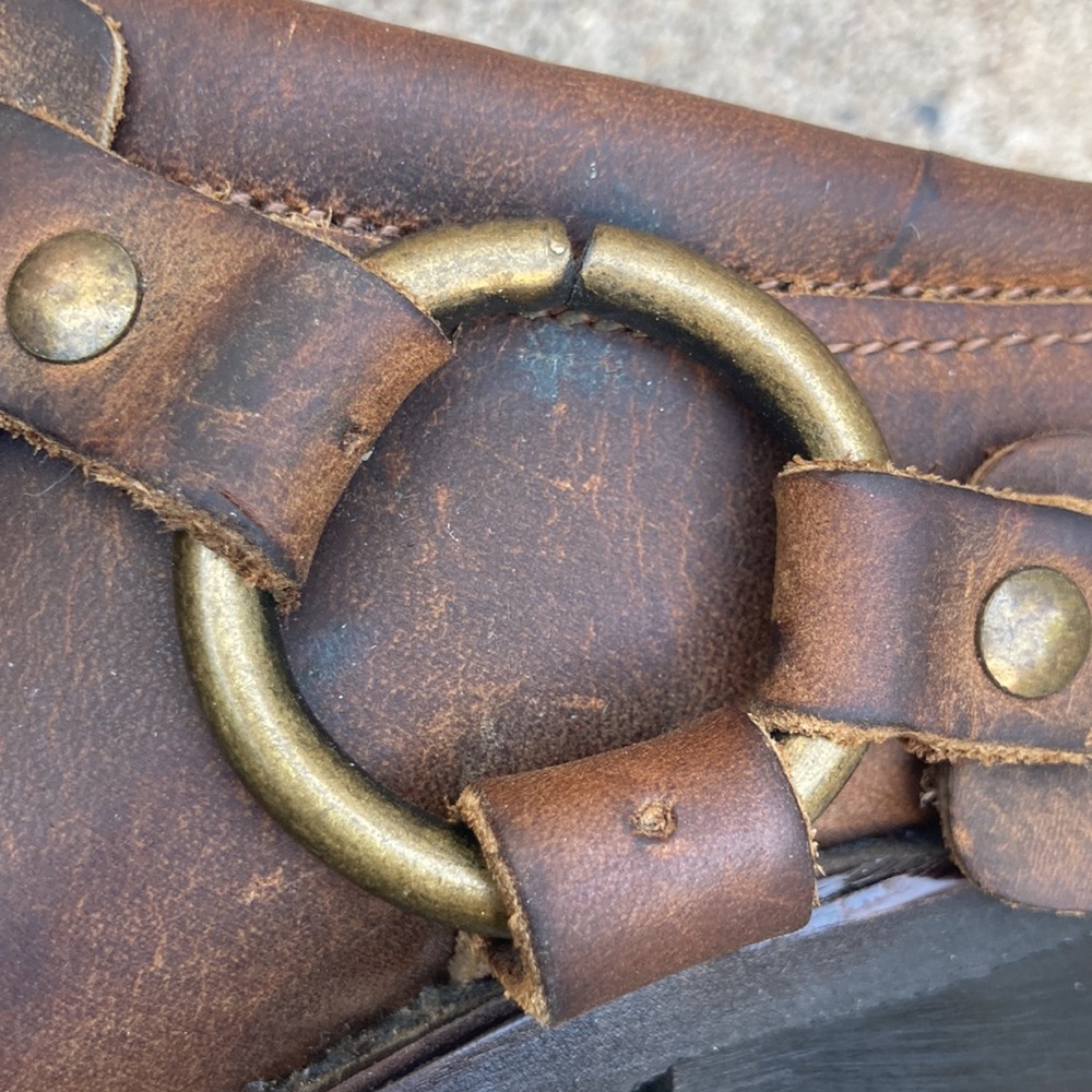☀️ Frye Harness Brown Leather Mules/ Clogs - Picture 12 of 16